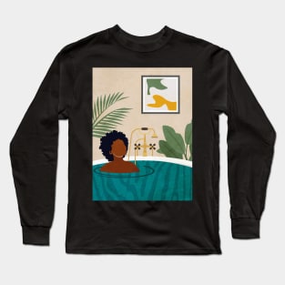 Bathtub Relaxation Long Sleeve T-Shirt